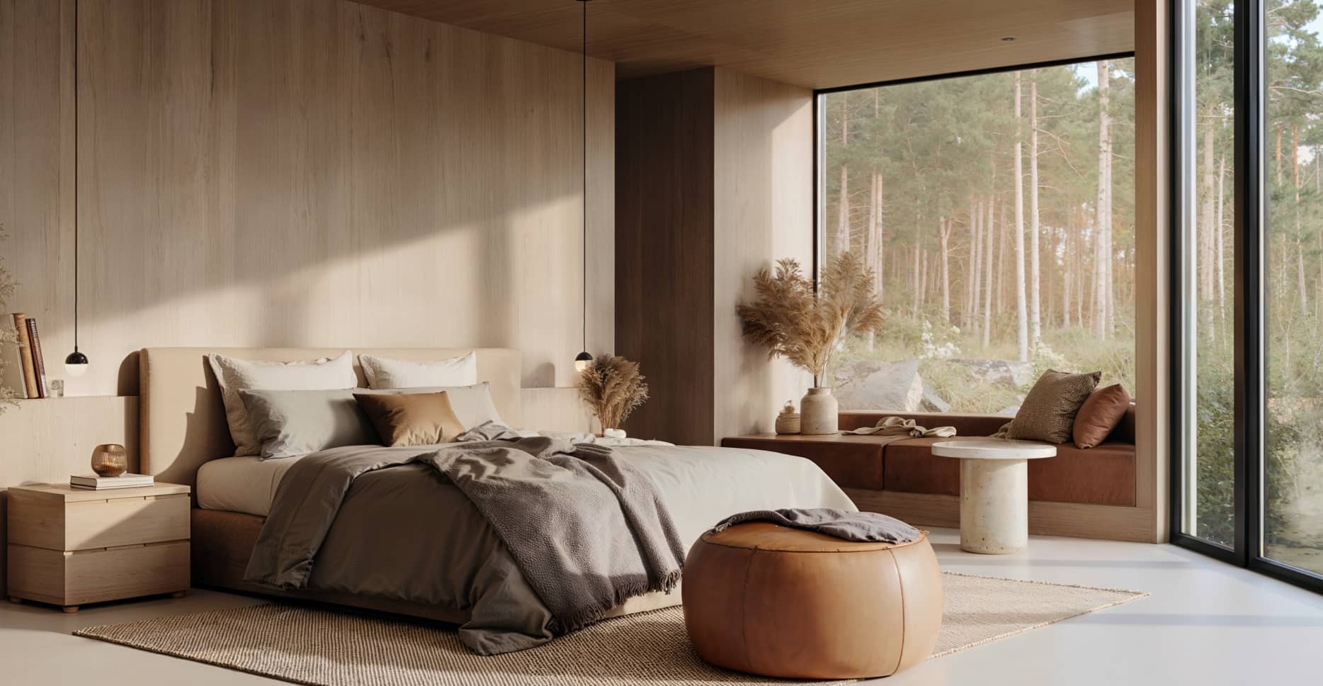 Modern Bedroom With Large Window Design Home Geneva Design Home Geneva | BRIX Template  