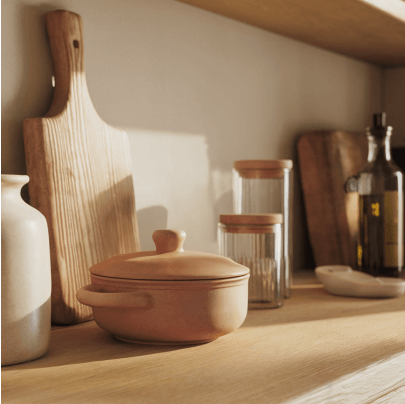 Rustic Kitchen Shelf Design Home Geneva | BRIX Template  
